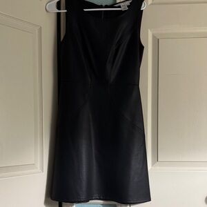 Max Studio Black fit and flare faux leather
Dress